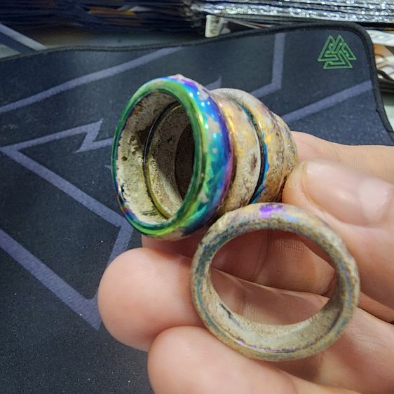 แหวนเหล็กไหลสายรุ้ง กรุลําพูน ส่งฟรีทั่วประเทศ รูปที่ 7