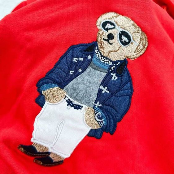 Polo Ralph Lauren สเวสเตอร์ฮู้ด 💯💯 งานปักลายน้องหมี  รูปที่ 3