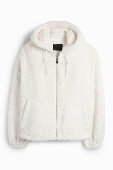 Faux shearling jacket with hood แจ็คเก็ตขนนุ่มมมม แบรนด์ C and A แท้ 💯 ตัวนี้ใช้คำว่านุ่มมมม ได้เปลืองมาก  ผ้านุ่มสุดๆ 
ทรงซิปหน้า กระเป๋าหน้าใช้งานได้จริง ทรงสวย ใส่แบบโอเวอไซส์ ใส่อุ่นๆ ทั้งในไทย ทั้งทริปต่างประเทศ 