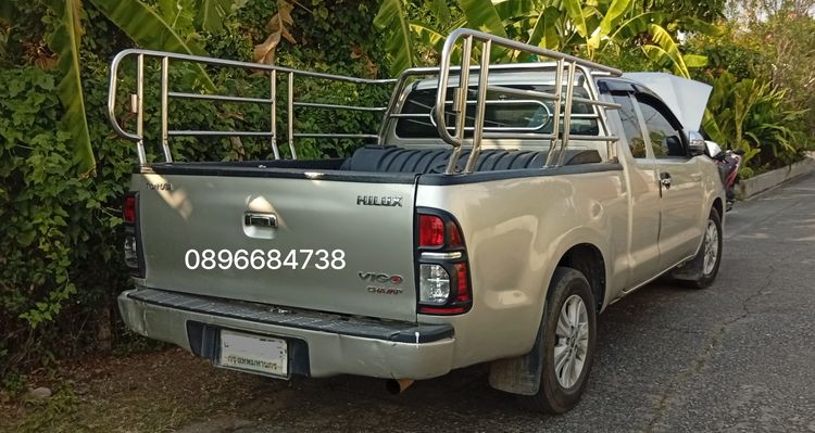 Toyota Hilux Vigo 2012 2.7 Smart Cab J Pickup เบนซิน NGV เกียร์ธรรมดา เทา รูปที่ 4