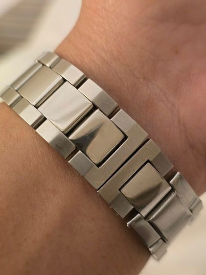 นาฬิกา A LE MARQUAND GENEVE  Black Dial Factory Diamond CHRONOGRAPH ขอบเพชรแท้64เม็ดจากโรงงานเดิม หน้าปัดดำ มีวันที่ กระจกSAPPHIRE CRYSTAL  รูปที่ 17