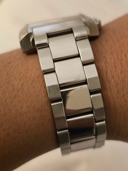 นาฬิกา A LE MARQUAND GENEVE  Black Dial Factory Diamond CHRONOGRAPH ขอบเพชรแท้64เม็ดจากโรงงานเดิม หน้าปัดดำ มีวันที่ กระจกSAPPHIRE CRYSTAL  รูปที่ 16