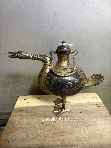 กาน้ำชา นก ทองเหลือง สะสมA2 รูปที่ 3