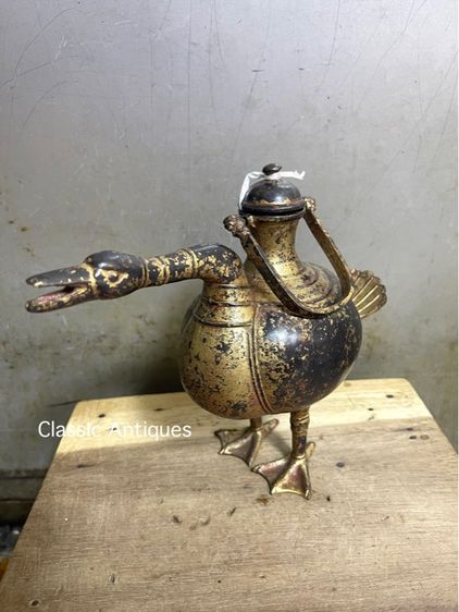 กาน้ำชา นก ทองเหลือง สะสมA2