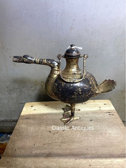 กาน้ำชา นก ทองเหลือง สะสมA2 รูปที่ 2