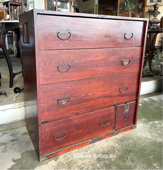 ตู้ ลิ้นชักไม้ เก่าสะสม รูปที่ 2