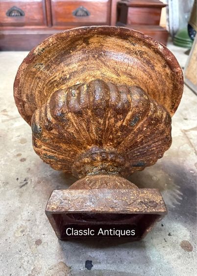 กระถาง หลุยส์เหล็กหล่อ ใบกลาง สะสม รูปที่ 9