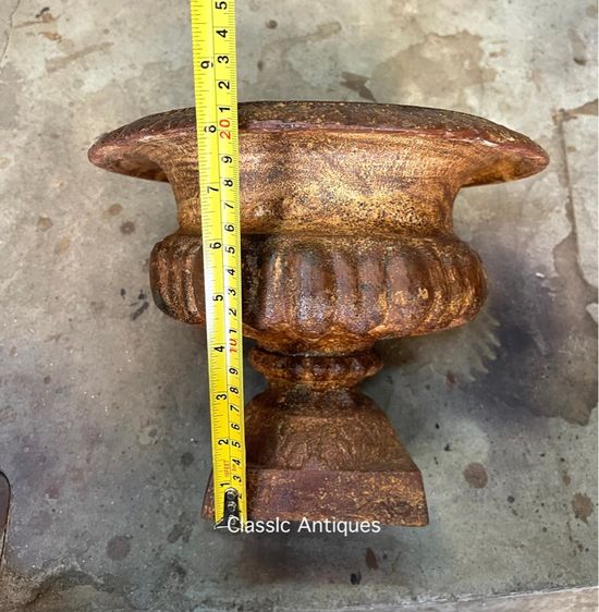 กระถาง หลุยส์เหล็กหล่อ ใบกลาง สะสม รูปที่ 13