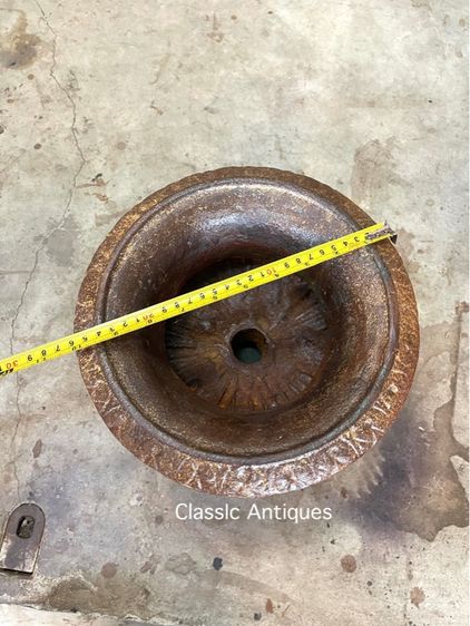 กระถาง หลุยส์เหล็กหล่อ ใบกลาง สะสม รูปที่ 11