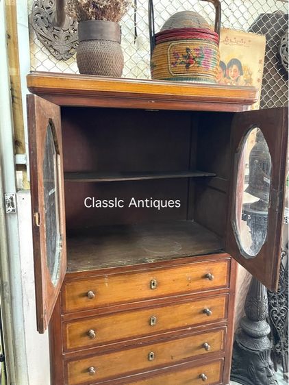 ตู้ ลิ้นชักยุโรป เก่าโบราณสะสม รูปที่ 13