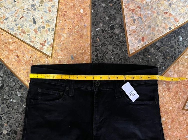 📌UNIQLO👖 S001 -Super black เอว31-32 รูปที่ 7