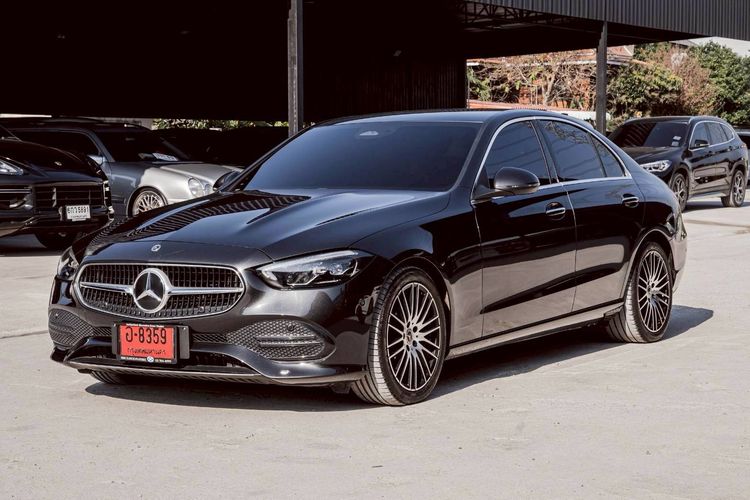 Mercedes-Benz C-Class 2022 C220 Sedan ดีเซล ไม่ติดแก๊ส เกียร์อัตโนมัติ ดำ รูปที่ 3