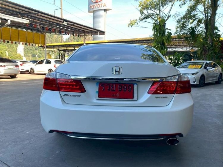Honda Accord 2013 2.0 EL Sedan เบนซิน ไม่ติดแก๊ส เกียร์อัตโนมัติ ขาว รูปที่ 4