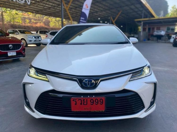 Toyota Altis 2019 1.8 Hybrid High Sedan ไฮบริด ไม่ติดแก๊ส เกียร์อัตโนมัติ ขาว รูปที่ 2