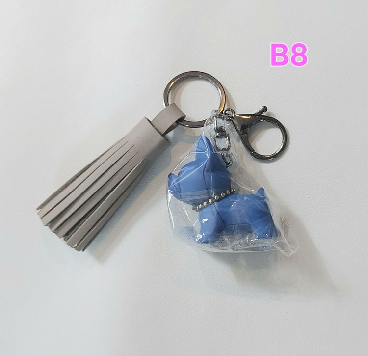 พวงกุญแจพู่ หนังวัวแท้ งาน handmade  รูปที่ 15