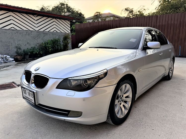 BMW Series 5 2008 520d Sedan ดีเซล ไม่ติดแก๊ส เกียร์อัตโนมัติ บรอนซ์เงิน