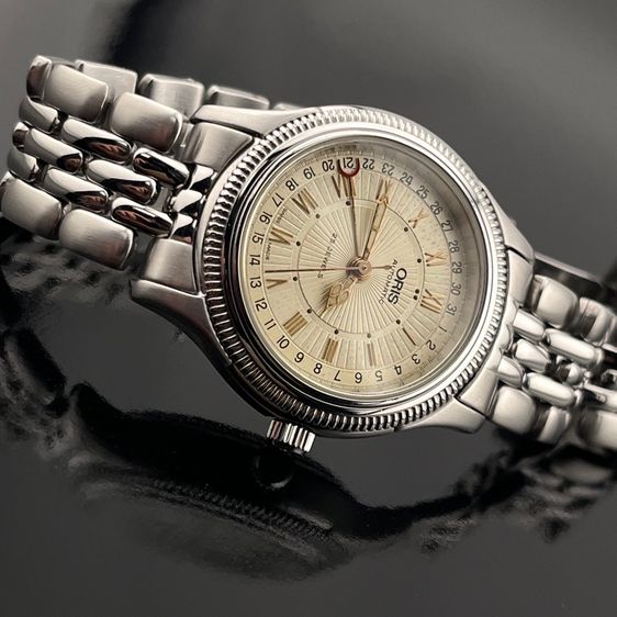หลากสี Oris Pointer Date Automatic Vintage Watch  Ref.7465B Cal.634 