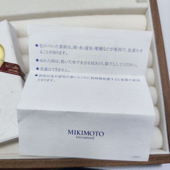 🔖พวงกุญแจหนัง Mikimoto แท้ ของจริงสวยมาก งานจากญี่ปุ่น รูปที่ 6