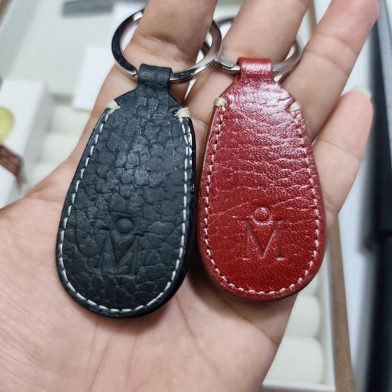 🔖พวงกุญแจหนัง Mikimoto แท้ ของจริงสวยมาก งานจากญี่ปุ่น รูปที่ 2