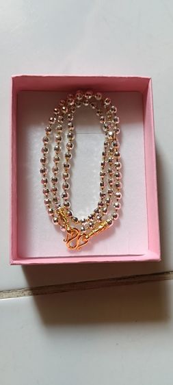 สร้อยคอทองคำขาว 24kงานจิวไม่ลอกไม่ดำ รูปที่ 14