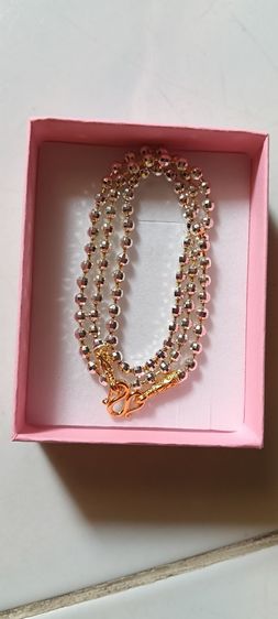 สร้อยคอทองคำขาว 24kงานจิวไม่ลอกไม่ดำ รูปที่ 10