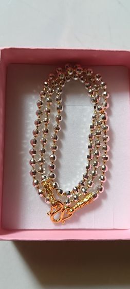 สร้อยคอทองคำขาว 24kงานจิวไม่ลอกไม่ดำ รูปที่ 6