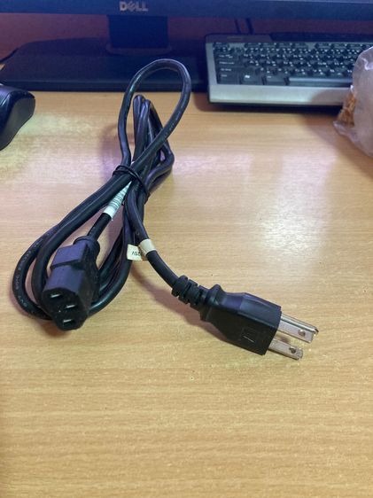 สายไฟ AC แบบ 3 รู ขนาด 3X0.824 mm มาตรฐานยาว ปลั๊ก 3 ขา ยาว 2เมตร คุณภาพดี (มีเยอะ) รูปที่ 2