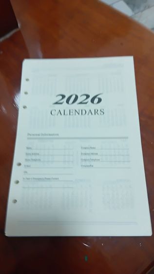 รีฟิล ไดนารี่ สมุด a5 ปฎิทิน 2026