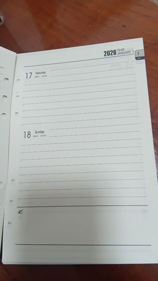 รีฟิล ไดนารี่ สมุด a5 ปฎิทิน 2026 รูปที่ 4
