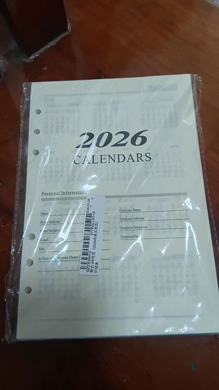 รีฟิล ไดนารี่ สมุด a5 ปฎิทิน 2026 รูปที่ 6