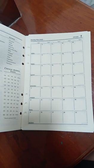 รีฟิล ไดนารี่ สมุด a5 ปฎิทิน 2026 รูปที่ 3