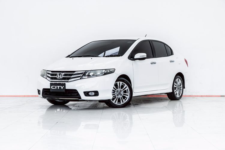 Honda City 2012 1.5 Sv i-VTEC Sedan เบนซิน ไม่ติดแก๊ส เกียร์อัตโนมัติ ขาว