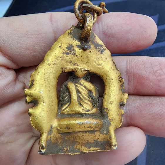 สร้อยคอหลวงพ่อเงิน (ห้าองค์) เนื้อชินทอง กรุลําพูน ส่งฟรีทั่วประเทศ รูปที่ 4