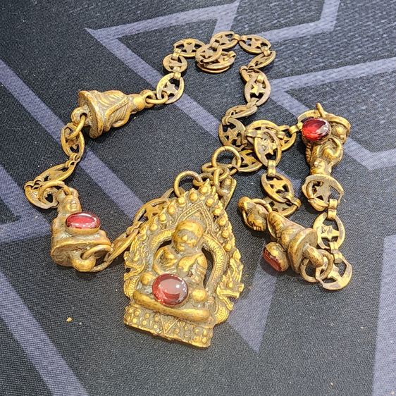 สร้อยคอหลวงพ่อเงิน (ห้าองค์) เนื้อชินทอง กรุลําพูน ส่งฟรีทั่วประเทศ รูปที่ 7