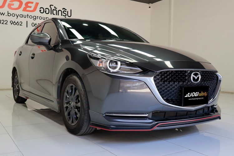 Mazda Mazda 2 2022 1.3 Skyactiv-G S Leather Sedan Sedan เบนซิน ไม่ติดแก๊ส เกียร์อัตโนมัติ เทา รูปที่ 3