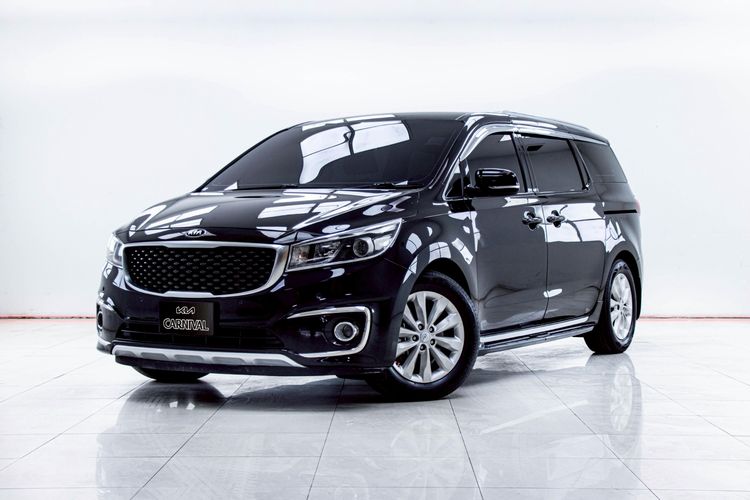 Kia Grand Carnival 2016 2.2 EX Utility-car ดีเซล ไม่ติดแก๊ส เกียร์อัตโนมัติ ดำ รูปที่ 4