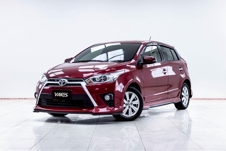 Toyota Yaris 2016 1.2 G Sedan เบนซิน ไม่ติดแก๊ส เกียร์อัตโนมัติ แดง รูปที่ 4