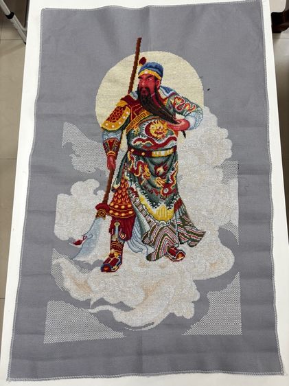 รูปปักครอสติสด้วยมือลายกวนอู รูปที่ 5