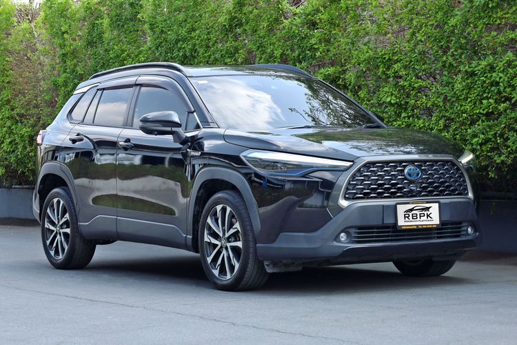 Toyota Corolla Cross 2020 1.8 Hybrid Premium Safety Sedan ไฮบริด ไม่ติดแก๊ส เกียร์อัตโนมัติ ดำ รูปที่ 4