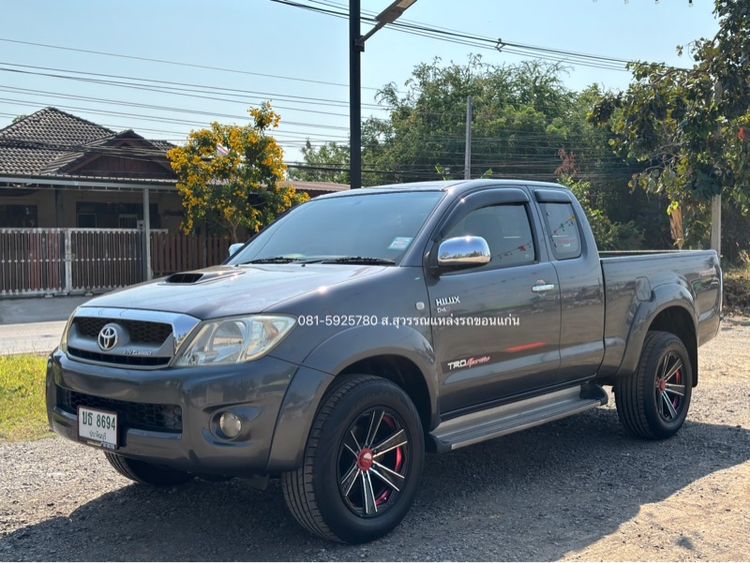 Toyota Hilux Vigo 2009 2.5 E Prerunner VN Turbo Pickup ดีเซล เกียร์ธรรมดา เทา รูปที่ 3
