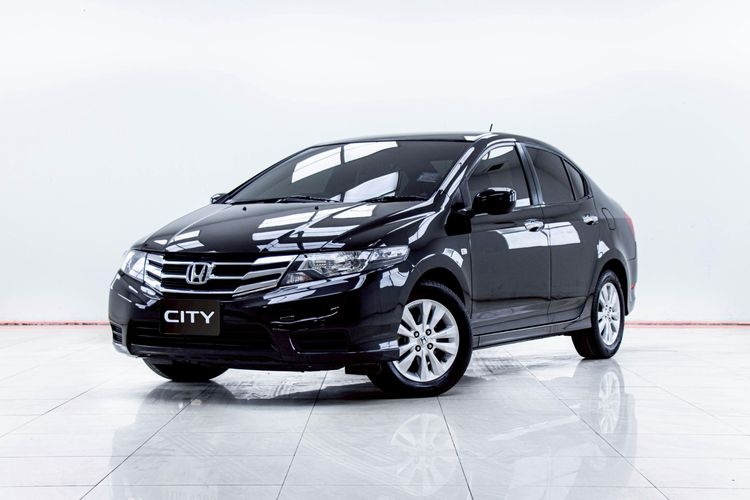 Honda City 2012 1.5 V CNG Sedan เบนซิน NGV เกียร์อัตโนมัติ ดำ รูปที่ 4