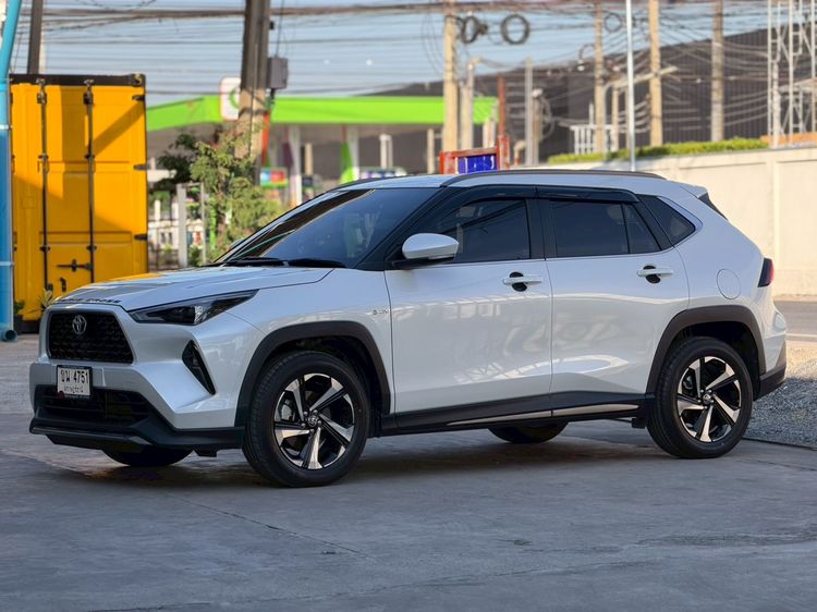 รถ Toyota Yaris Cross 1.5 HEV Premium สี ขาว