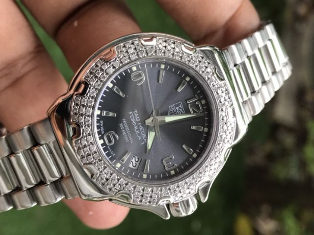 Tag Heuer F1 Quartz Diamond 120  Grey Dail WAC1218(Boy Size)🇨🇭🇨🇭 รูปที่ 4