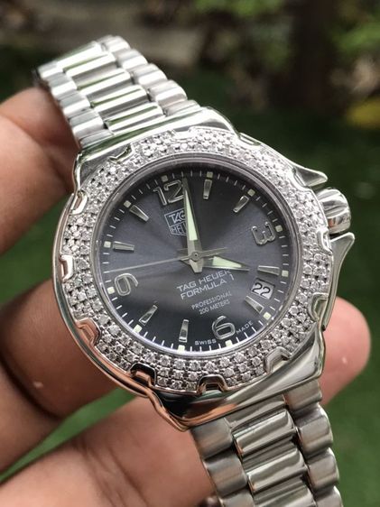 Tag Heuer F1 Quartz Diamond 120  Grey Dail WAC1218(Boy Size)🇨🇭🇨🇭 รูปที่ 6