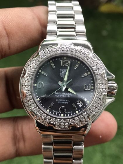 Tag Heuer F1 Quartz Diamond 120  Grey Dail WAC1218(Boy Size)🇨🇭🇨🇭 รูปที่ 2