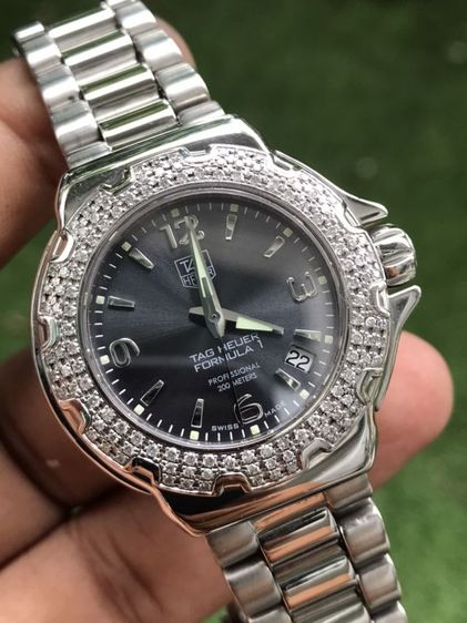 Tag Heuer F1 Quartz Diamond 120  Grey Dail WAC1218(Boy Size)🇨🇭🇨🇭 รูปที่ 5