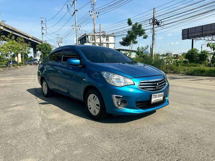 รถ Mitsubishi Attrage 1.2 GLX สี น้ำเงิน