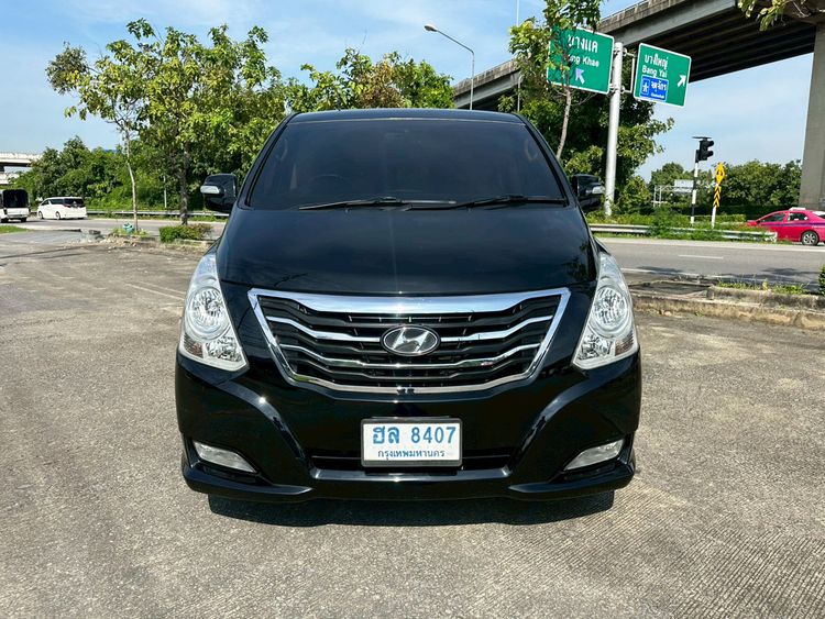 Hyundai H-1 2014 2.5 Deluxe Van ดีเซล ไม่ติดแก๊ส เกียร์อัตโนมัติ ดำ รูปที่ 3