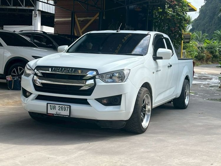 Isuzu D-MAX 2021 1.9 S Pickup ดีเซล ไม่ติดแก๊ส เกียร์อัตโนมัติ ขาว