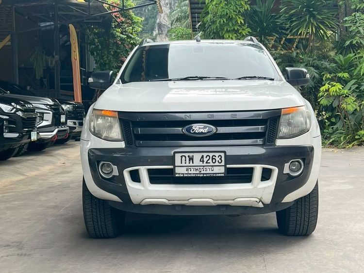 Ford Ranger 2012 2.2 Hi-Rider Wildtrak Pickup ดีเซล ไม่ติดแก๊ส เกียร์อัตโนมัติ ขาว รูปที่ 2
